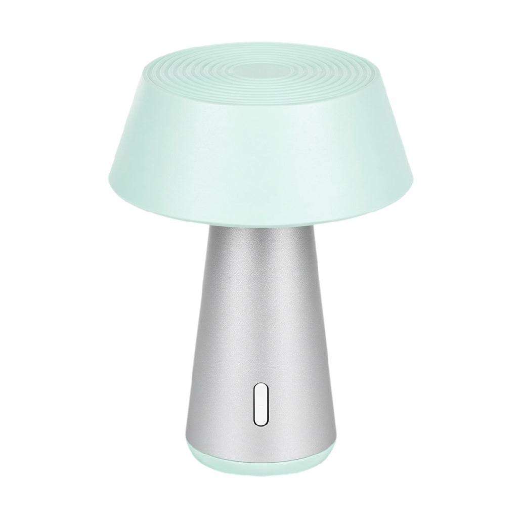 Lampe de bureau moderne à LED avec base en métal et abat-jour en silicone